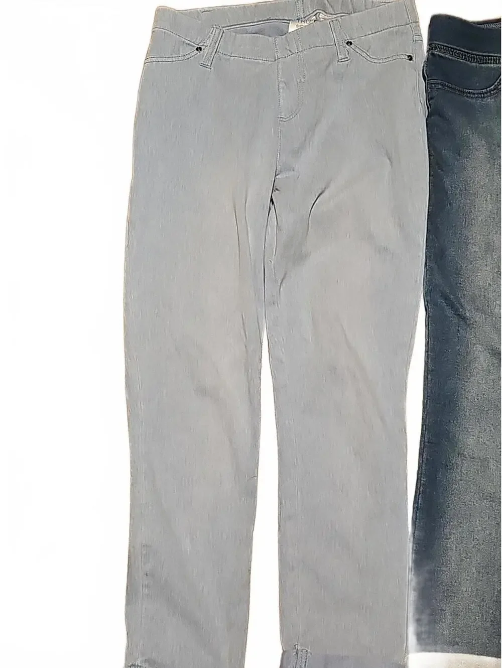 Bundle Of 2 Pull On Cuffed Capri Pants Size S - Picture 2 of 8